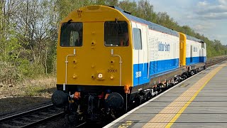 20901  20905 Balfour Beatty X GBRF pass through chesterfield railway station [upl. by Nylsor]