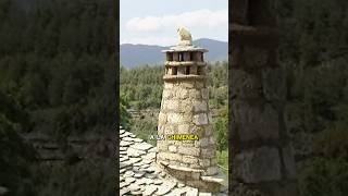 SHORT  🪨🪓 CHIMENEA casera con PIEDRA TOSCA Corte con HACHAS Y SIERRAS Vídeo completo en canal [upl. by Vaish]