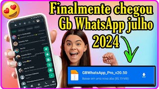 ✅FICOU FACIL🥳GB WHATSAPP PRÓ ATUALIZAÇÃO Julho 2024 COMO FAZER O MODO ESPELHADO CORRETAMENTE [upl. by Munt]