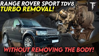 DIY TURBO REMOVAL  Range Rover Sport L320 36 TDV8 [upl. by Stila]