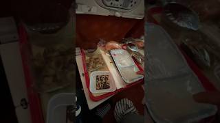 Air India flight lo Dinner 🍛✈️food fly airindia travel youtubeshorts like [upl. by Petras]