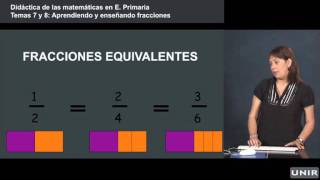 Didáctica de las Matemáticas en Primaria Aprendiendo y enseñando fracciones  UNIReducación [upl. by Ecnerolf]