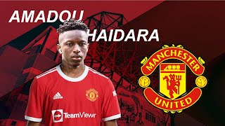 AMADOU HAIDARA ● Welcome to Man United ● Dribbling Skills amp Goals 2021 [upl. by Pavia]