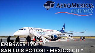 Trip report  Aeromexico Connect  Embraer 190  San Luis Potosí  Mexico City [upl. by Talich]