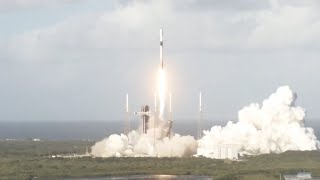 Blastoff SpaceX launches 23 Starlink satellites to complete doubleheader nails landing [upl. by Imotas]