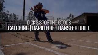 RapidFire Transfer Drill  Softball Catcher Skills [upl. by Ahcsas]