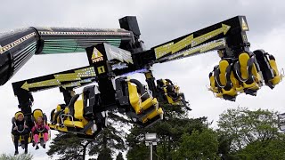 EUROPEAN RIDE IN THE UK 😮  L Vallentgoed Zamperla Power Surge  Nobles Fun Fair Vlog May 2021 [upl. by Olshausen]