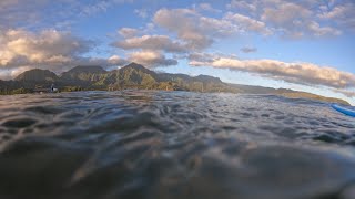 Micro Novelty Waves At Hanalei Bay Inside Break [upl. by Chandler]