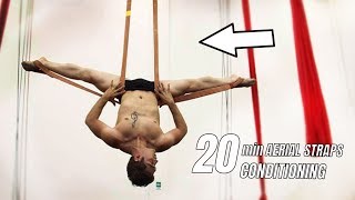 20 Min AERIAL STRAPS Floor Conditioning  Cirque Athletics [upl. by Geerts988]