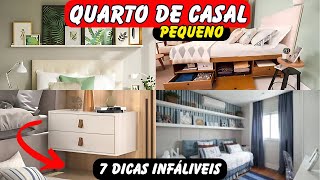 Decoração de Quarto de Casal Pequeno [upl. by Ayotac997]