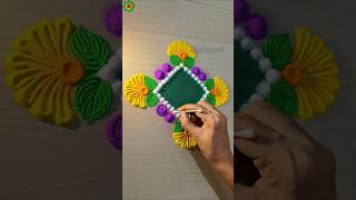 Rangoli designs for diwali simple and easy rangolidesign diwalirangoli shorts [upl. by Grayce]