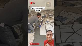 Caquinho tá n a moda contrucao construcao cerâmica pedreiro [upl. by Anilek]