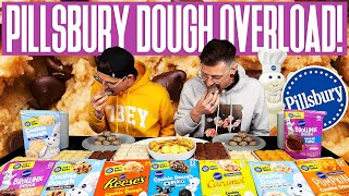 We Ate 17000 Calories of Pillsbury Dough  Twins vs Food [upl. by Silvie]