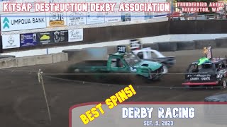 Kitsap Destruction Derby  BEST RACING SPINS amp CRASHES 9923 [upl. by Twila]