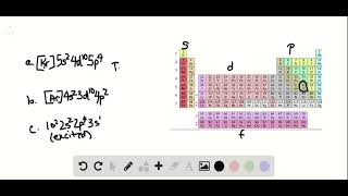 Identify the following three elements a The ground state electron configuration is b The ground s [upl. by Chappie]