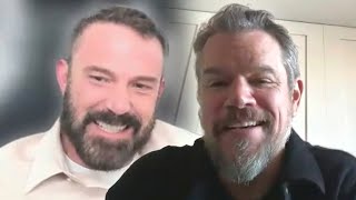 Matt Damon and Ben Affleck Say Its Never Normal to Be Labeled Oscar Winners Exclusive [upl. by Lirba]