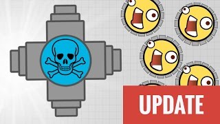 NEW DIEPIO UPDATE DEATH GLITCH  Diepio Gameplay Mothership Max Level Tank New agario [upl. by Eustis]