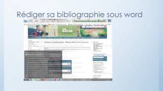 8 Etape 4  Rédiger sa bibliographie revue de littérature [upl. by Zurkow]