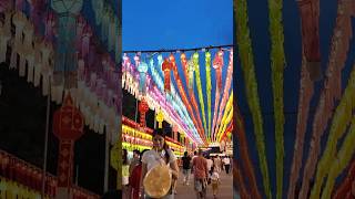 Thousand Lanterns Festival  Lamphun Thailand  DJI osmo Pocket 3 Walking [upl. by Noemis26]