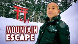 I Stayed at Japans Hidden Mountain Temple ⛩️ Winter Road Trip [upl. by Bang]