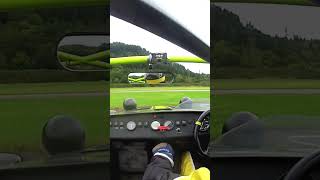 SLIPPERY when WET No chance to avoid spinning caterham trackday geoparc fun racing shorts [upl. by Anail]