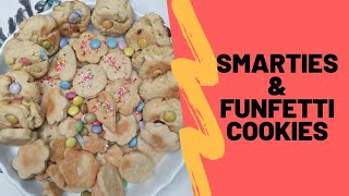 SMARTIES amp FUNFETTI COOKIES  FAST amp SUPER EASY [upl. by Reve513]