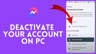 How to Deactivate Messenger Account on PC 2024 [upl. by Ytok]