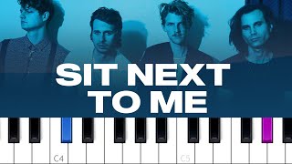 Foster The People  Sit Next to Me piano tutorial [upl. by Zingale]