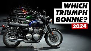 Which Triumph Bonneville Should You Buy In 2024 T100 T120 Speed Twins Scramblers amp More [upl. by Doll]