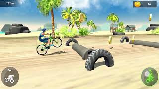 Stunt Cycle Game  Gameplay Video mobilegame adventure racing [upl. by Halley]