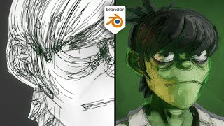 How to do Stylized Sketchy Outlines  Blender Tutorial [upl. by Thorndike682]