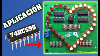 FUNCIONAMIENTO Y APLICACIÓN DEL CIRCUITO INTEGRADO 74HC595PCB FABRICADO POR JLCPCB [upl. by Naloj]