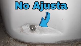 Tornillos para inodoro no ajustan ¿qué hacer [upl. by Kursh]