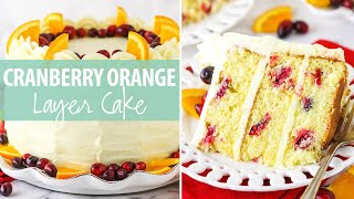 Cranberry Orange Layer Cake [upl. by Hsina]