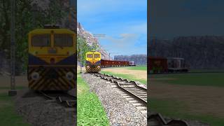 DIESEL TRAINS RUNNING ON BUMPY RAILROAD TRACKS train [upl. by Anelav720]