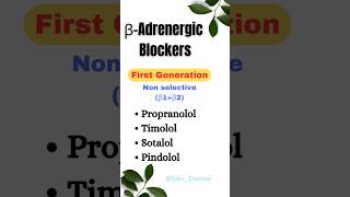 Beta Adrenergic Blockers Revise  CVS  Edu Eternal mbbs pharmacology classification [upl. by Orazal]