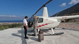 Santorini Helicopter Tour  See The Island From Above summer travel usa [upl. by Nicholson]