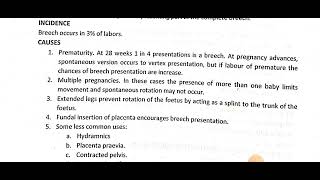 lec57 Obstratics LHV Breech presentation بچے کا سر کی بجائے کولہوں کا پیدائش کے راستے میں ہونا [upl. by Nilkcaj]