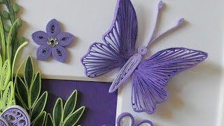 Butterfly Quilling Tutorial [upl. by Htebi935]