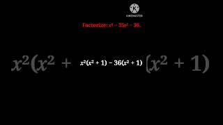 Factorization of Trinomials by using middle term factor process maths factorization [upl. by Nirtiak995]