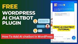 Free AI ChatBot Plugin For WordPress  How To Use Tidio Lyro AI Chatbot [upl. by Ahsenhoj]