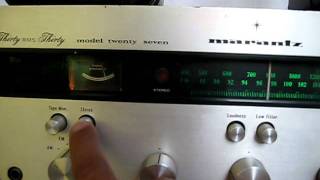 Vintage Marantz model 27 stereo receiver demo [upl. by Emile]