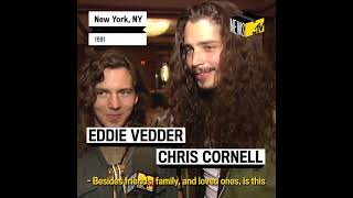 MTV Classic 📺  Chris Cornell and Eddie Vedder [upl. by Roma116]