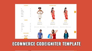 Ecommerce Codeigniter Template Master [upl. by Sass]