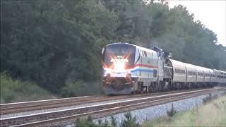 Amtrak 98 Silver Meteor w AMTK 822 Phase III Heritage in Ludowici GA 101417 [upl. by Latsyrk]