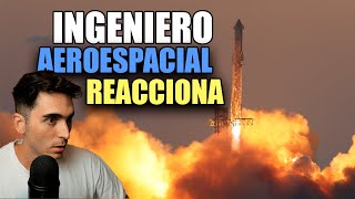 Sergio Hidalgo reacción a Starship Vuelo 6 [upl. by Edson306]