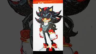 Pendrawing stickman speed Shadow Exe drawing art shorts sonic [upl. by Nahgem747]