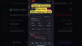 1 Saatte Pepe Coin İle 6 Kar  Pepe Coin kaldıraçlı İşlem 🤑 pepecoin kaldıraçlıişlem [upl. by Adham]