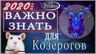 КОЗЕРОГ Гороскоп на 2020 год крысы [upl. by Trillby]