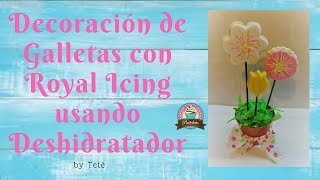 DECORACION GALLETAS CON ROYAL ICING USANDO DESHIDRATADOR [upl. by Erasme]